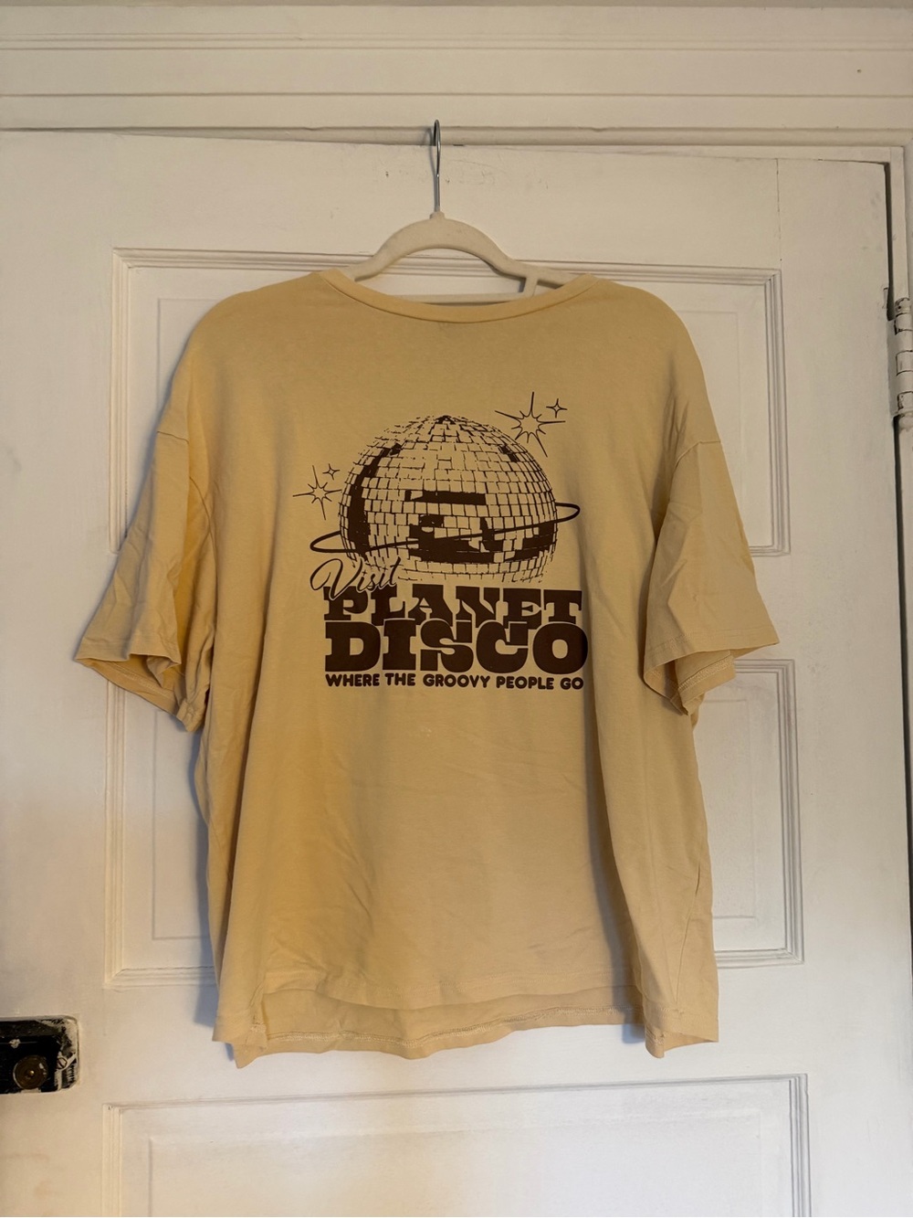 SHEIN Pale Yellow Crew Neck Tee